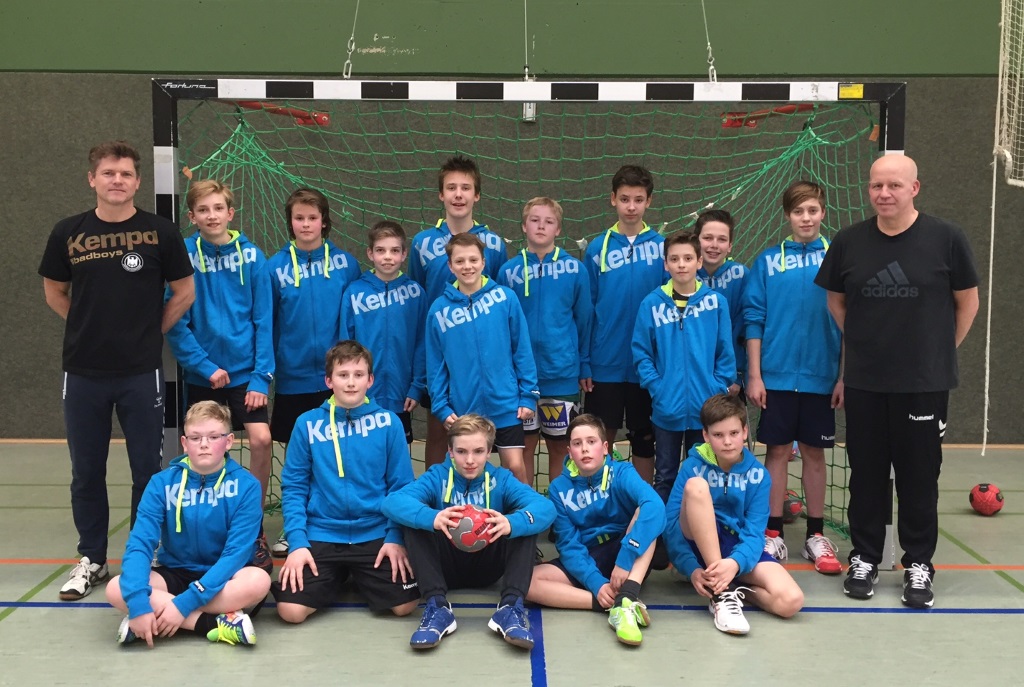 Vize-Meisterschaft - Mannschaftsfoto der männlichen Jugend D