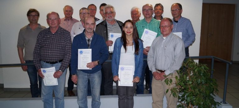 Jahreshauptversammlung 2016 Alle Jubilare